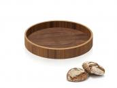 tonfisk(トンフィスク)/REUNA wooden serving tray(ウォールナット)/サービングトレー(Φ28.5cm)